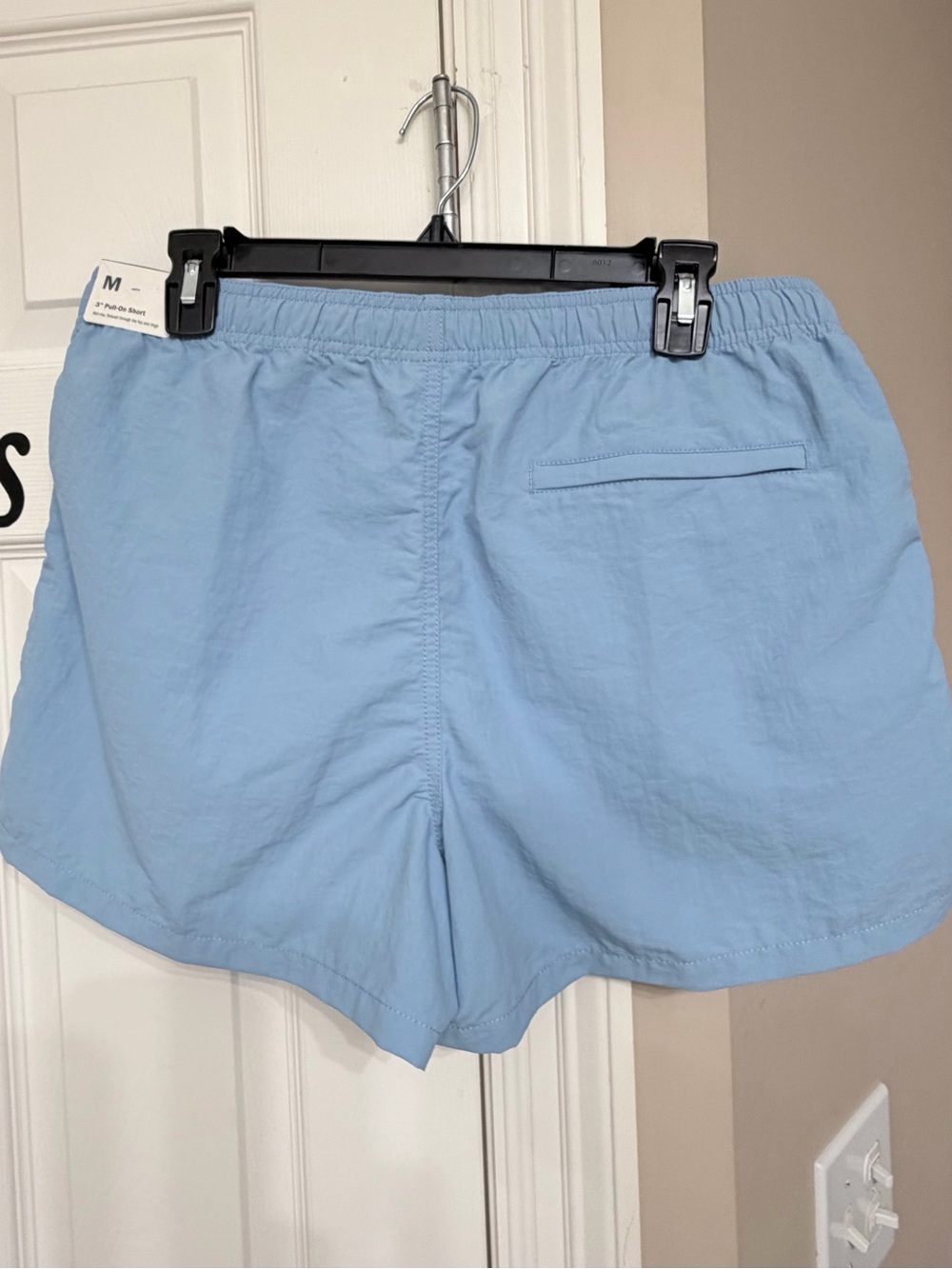 Alpine Design Light Blue Athletic Shorts with Yellow Drawstring - Picture 2 of 8